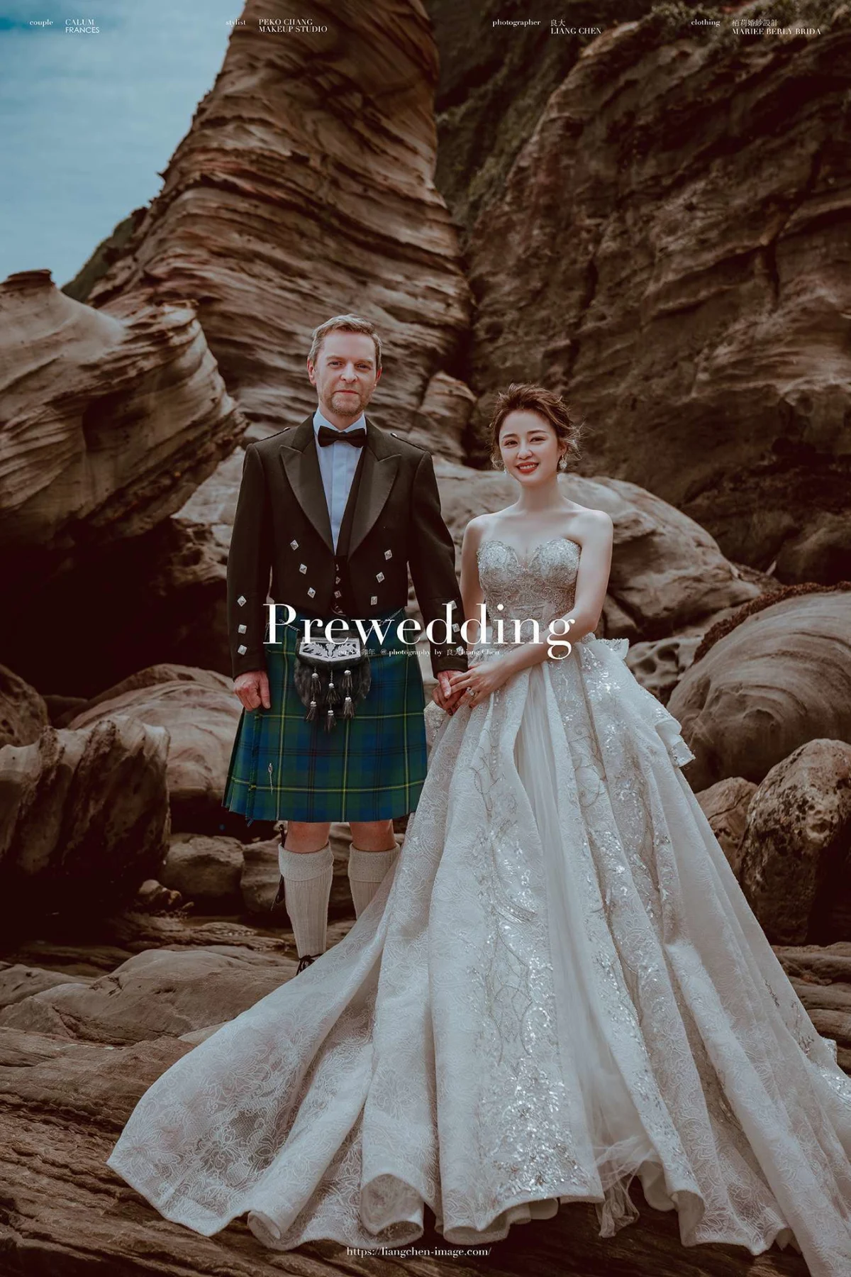 Calum & Frances 婚紗照妝髮造型（北海岸）第 5 張